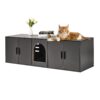 VEVOR Large Wooden Cat Litter Box Enclosure Furniture with Hidden Storage