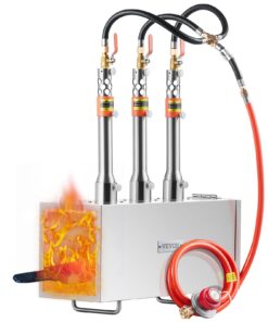 VEVOR Portable 3-Burner Propane Forge for Blacksmithing
