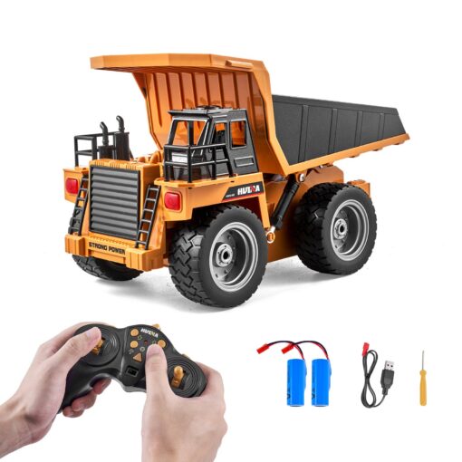VEVOR 9 Channel 118 Scale RC Remote Control Dump Truck Toy with 4WD