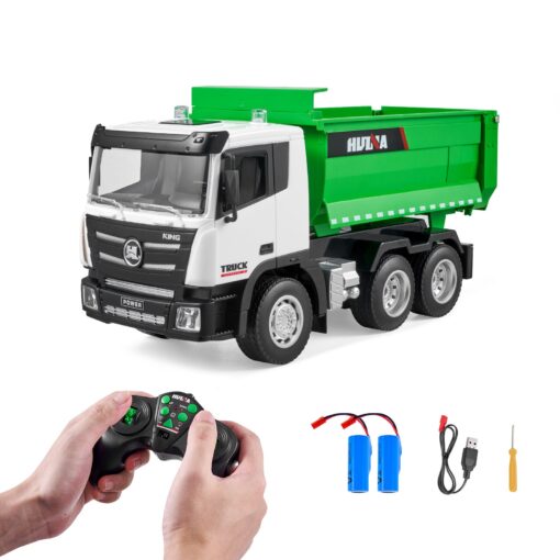 VEVOR 118 Scale RC Remote Control Dump Truck Toy with 69 mmin Speed and 4WD
