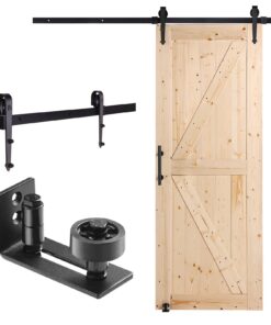 VEVOR Cedarwood Sliding Barn Door Kit with Hardware