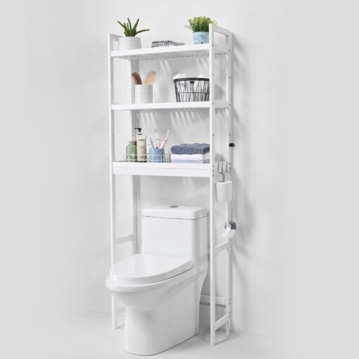 VEVOR 3 Tier Bamboo Over the Toilet Storage Rack