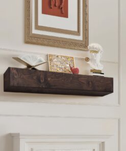 VEVOR Solid Pine Wood Floating Fireplace Mantel Shelf