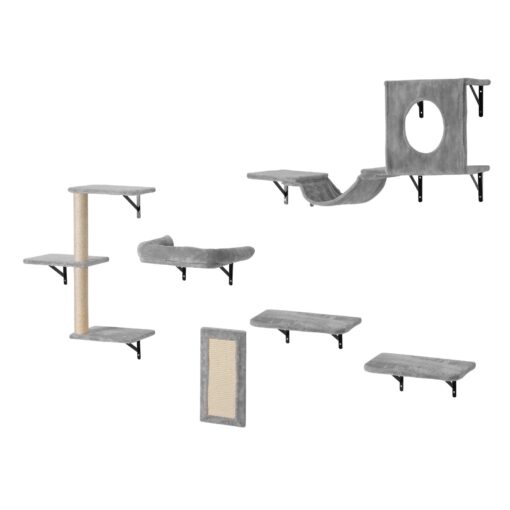 VEVOR Wall Mounted Cat Playground Set with Shelves