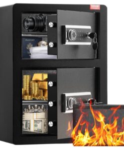 VEVOR Secure Double Door Safe Box 99L (3.5 cu. ft) with Key Lock