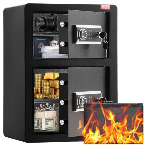 VEVOR Secure Double Door Safe Box 99L 35 cu ft with Key Lock