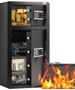 VEVOR Double Door Safe Box with Key Lock and Password