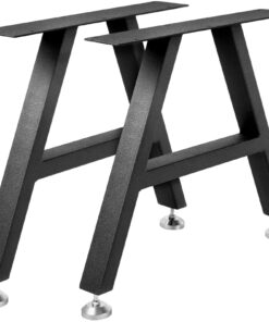 VEVOR Heavy-Duty Steel A-Shaped Table Legs with Adjustable Feet