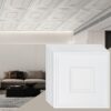 VEVOR 12 Pack Ceiling Tiles 60x60 cm PVC 3D Geometric Design