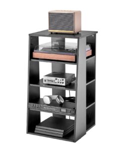 VEVOR 5-Tier Height-Adjustable AV Media Stand