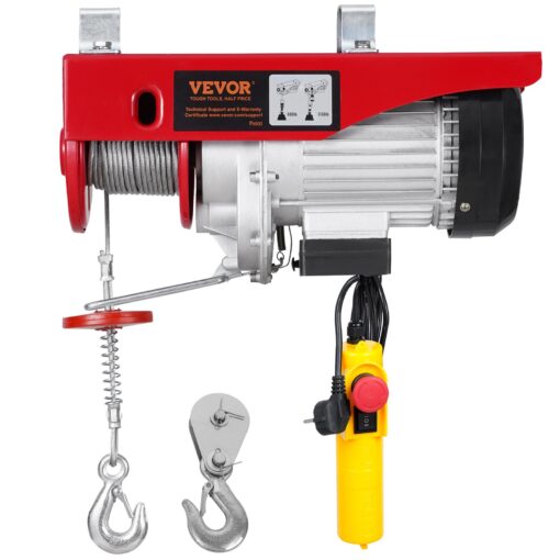 VEVOR Electric Hoist Crane Winch 800 kg1760 lbs Load Capacity with 43 m14 ft Wired Remote Control 230V