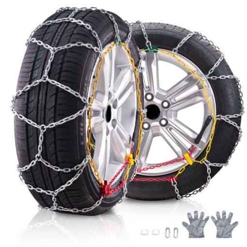VEVOR Manganese Alloy Snow Chains for Enhanced Traction