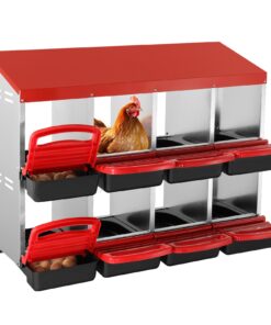 VEVOR 8-Compartment Chicken Nesting Box with Ventilated Design