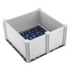 VEVOR PVC Dog Whelping Box 98x98x46cm 386x386x181in with Safety Rails and Pee Pad for Puppies