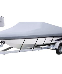 VEVOR 25-28FT (762-853 cm) Waterproof Marine Grade Boat Cover for V-Hull Fishing and Ski Boats