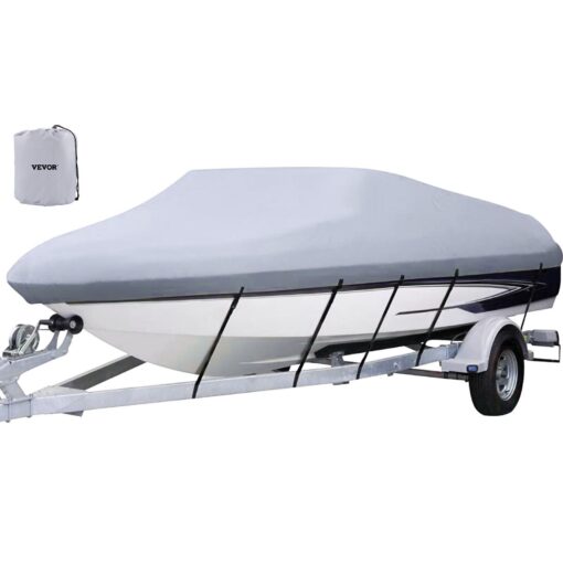 VEVOR 25 28FT 762 853 cm Waterproof Marine Grade Boat Cover for V Hull Fishing and Ski Boats