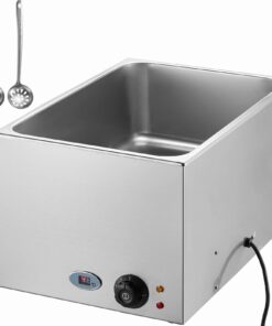 VEVOR 18L (19 Kv) Komerciālais Elektriskais Bufetes Pārtikas Sildītājs - 1200W Nerūsējošā Tērauda Bain Marie ar Regulējamu Temperatūras Kontroli