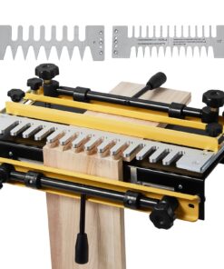 VEVOR 12-Inch (30.5 cm) Dovetail Jig with 3 Templates and 4 Router Bits for Precise Woodworking Joints