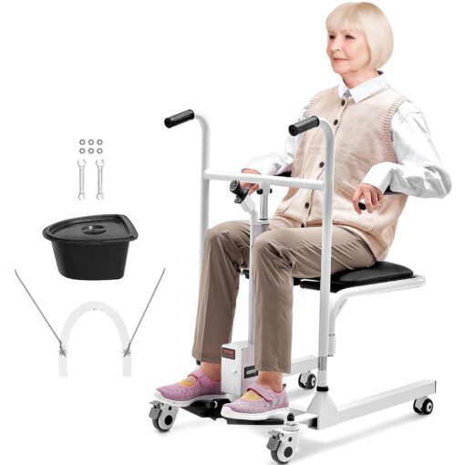 VEVOR Electric Patient Lift Transfer Chair with 180° Split Seat