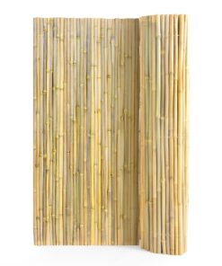 VEVOR 100% Natural Moso Bamboo Fence Roll - 1.83 m (6 ft) Height x 2.44 m (8 ft) Length x 1.9 cm (0.75 in) Diameter