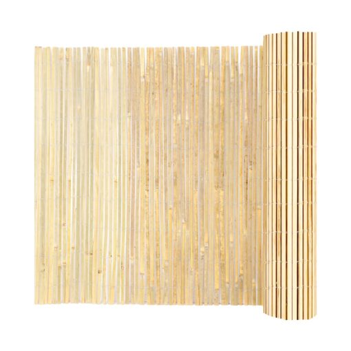 VEVOR 100 Natural Moso Bamboo Slat Privacy Fence 183m H x 396m L Durable Outdoor Screening