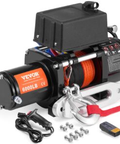 VEVOR 2722 kg (6000 lb) Electric Winch with Synthetic Rope