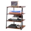 VEVOR 4 Tier Corner TV Stand with Adjustable Shelves