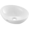 VEVOR Modern Ceramic Vessel Sink 406x34 cm 16x134 in Bathroom Vanity Bowl with Deep Splash Guard