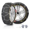 VEVOR Manganese Alloy Steel Snow Chains for Tires   Set of 2