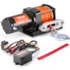 VEVOR 1588 kg 3500 lb Electric Winch for ATVUTV with Synthetic Rope   Waterproof Wired Control