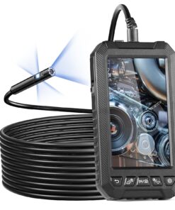 VEVOR Triple-Lens Endoscope Camera with 5-Inch IPS Screen and 5 Meter (16.4 Feet) Semi-Rigid Cable