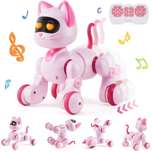 VEVOR Programmable RC Robot Cat Toy for Kids with Remote Control