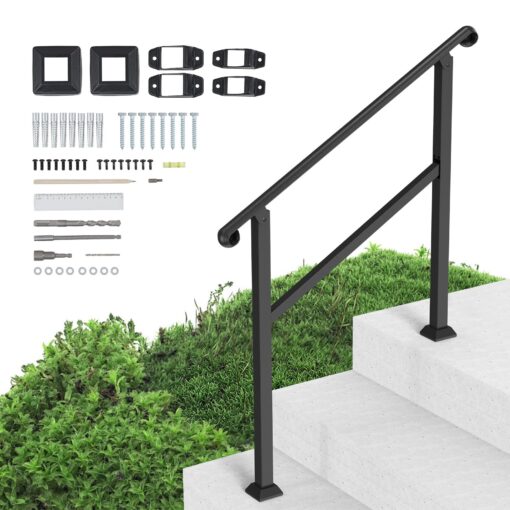 VEVOR Outdoor Handrail for 2 3 Steps