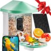 VEVOR Smart Bird Feeder with 2K HD Camera and AI for Identifying 10