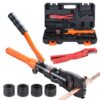 VEVOR Copper Tube Fittings Crimping Tool with Rotatable 360° Head and TH16202632 Jaws for Efficient Hydraulic Pressing