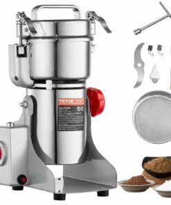 VEVOR 300g Commercial High-Speed Electric Spice and Grain Grinder - Stainless Steel