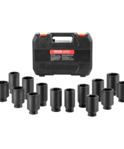 VEVOR 1/2-Inch Drive Axle Nut Impact Socket Set