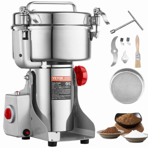 VEVOR 2000g Commercial Electric Spice Grinder