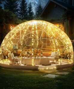 VEVOR 3.66m Dome Bubble Tent with Transparent Window for Outdoor Camping and Stargazing