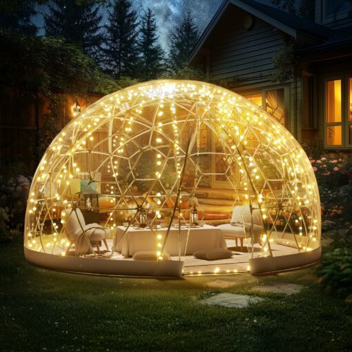 VEVOR 366m Dome Bubble Tent with Transparent Window for Outdoor Camping and Stargazing