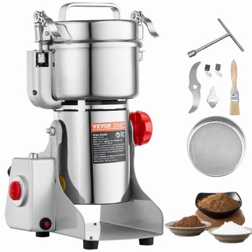 VEVOR 500g 11 lbs Commercial Electric Spice and Grain Grinder