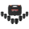VEVOR 8 Piece 12 Inch Drive Deep Impact Axle Nut Socket Set