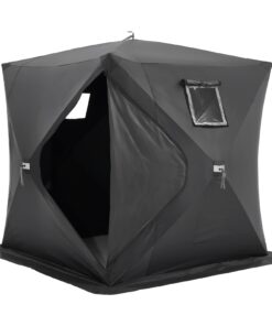 VEVOR Portable Pop-Up Ice Fishing Tent for 3-4 People