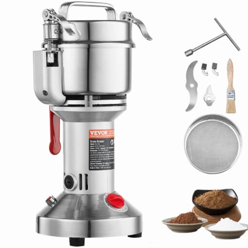 VEVOR 300g Commercial Electric Spice and Grain Mill Grinder