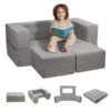 VEVOR Modular Kids Play Couch 4 Piece DIY Creative Child Sectional Sofa