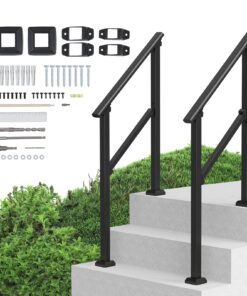 VEVOR 2 PCS Outdoor Stair Handrails for Seniors