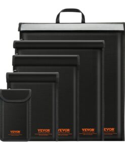 VEVOR Signal Blocking Faraday Bag Set - 4 Pack with Multi-Size Capacity for Laptop