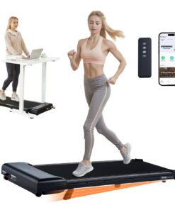 VEVOR Ultra-Slim zem galda slīps slīps skrejceļš ar amortizāciju