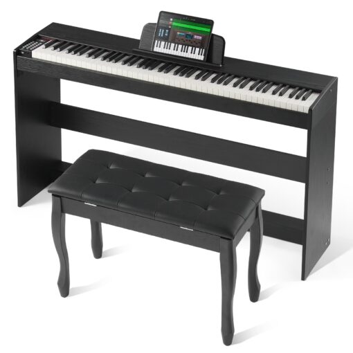 VEVOR 88 Key Fully Weighted Digital Piano with Dual Keyboard