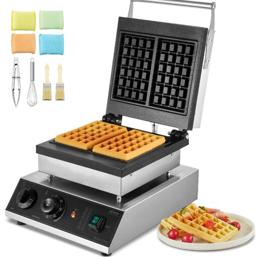 VEVOR 2000W Commercial Dual Waffle Maker